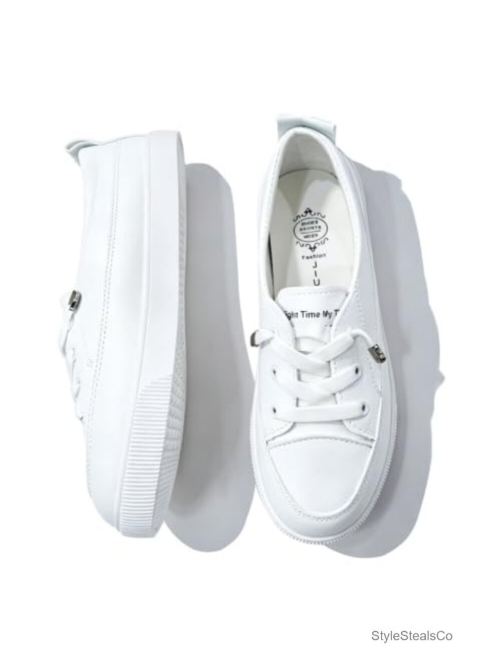 Women's Slip On PU Leather Casual Sneakers Water Resistant Walking Shoes